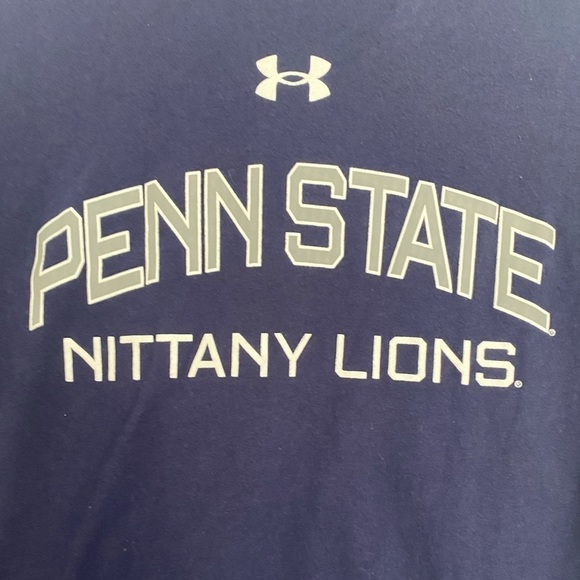 Under Armour Penn State Long Sleeve Shirt Size Small Nittany Lions Navy Logo - Picture 2 of 10